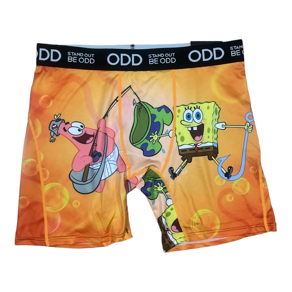Odd Sox SpongeBob SQUAREPANTS Novelty Boxer Briefs Underwear Men's SMALL NWT